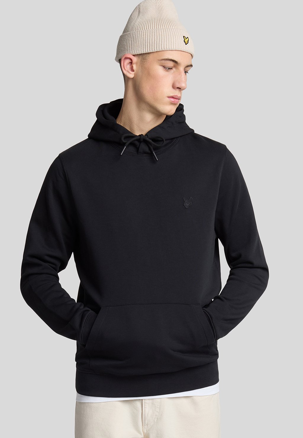 

Толстовка MID LAYERS SUPERFINE - Hoodie Lyle & Scott, черный
