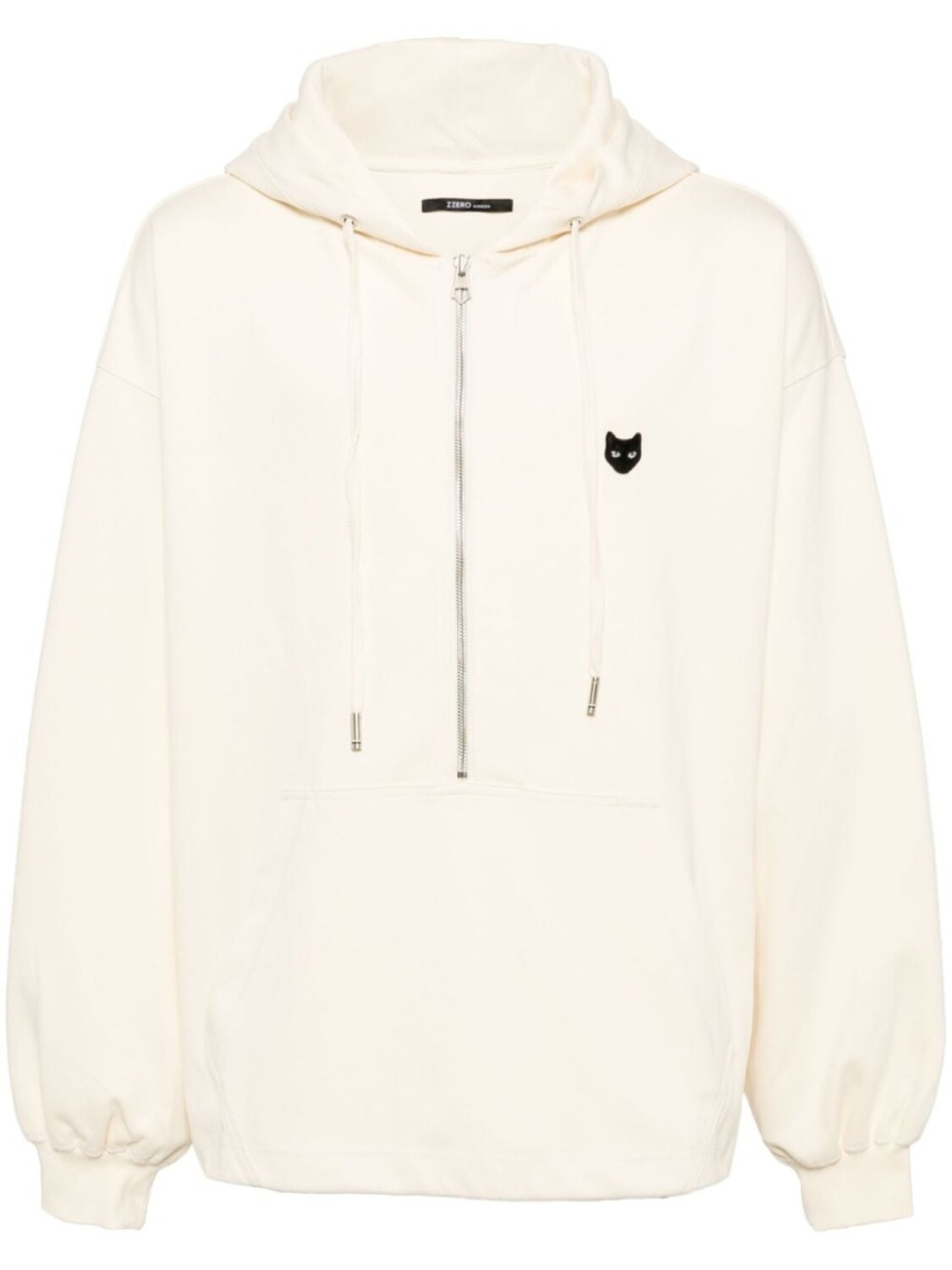 

ZZERO BY SONGZIO куртка Memorabilia Half Zip Up Hood, нейтральный цвет