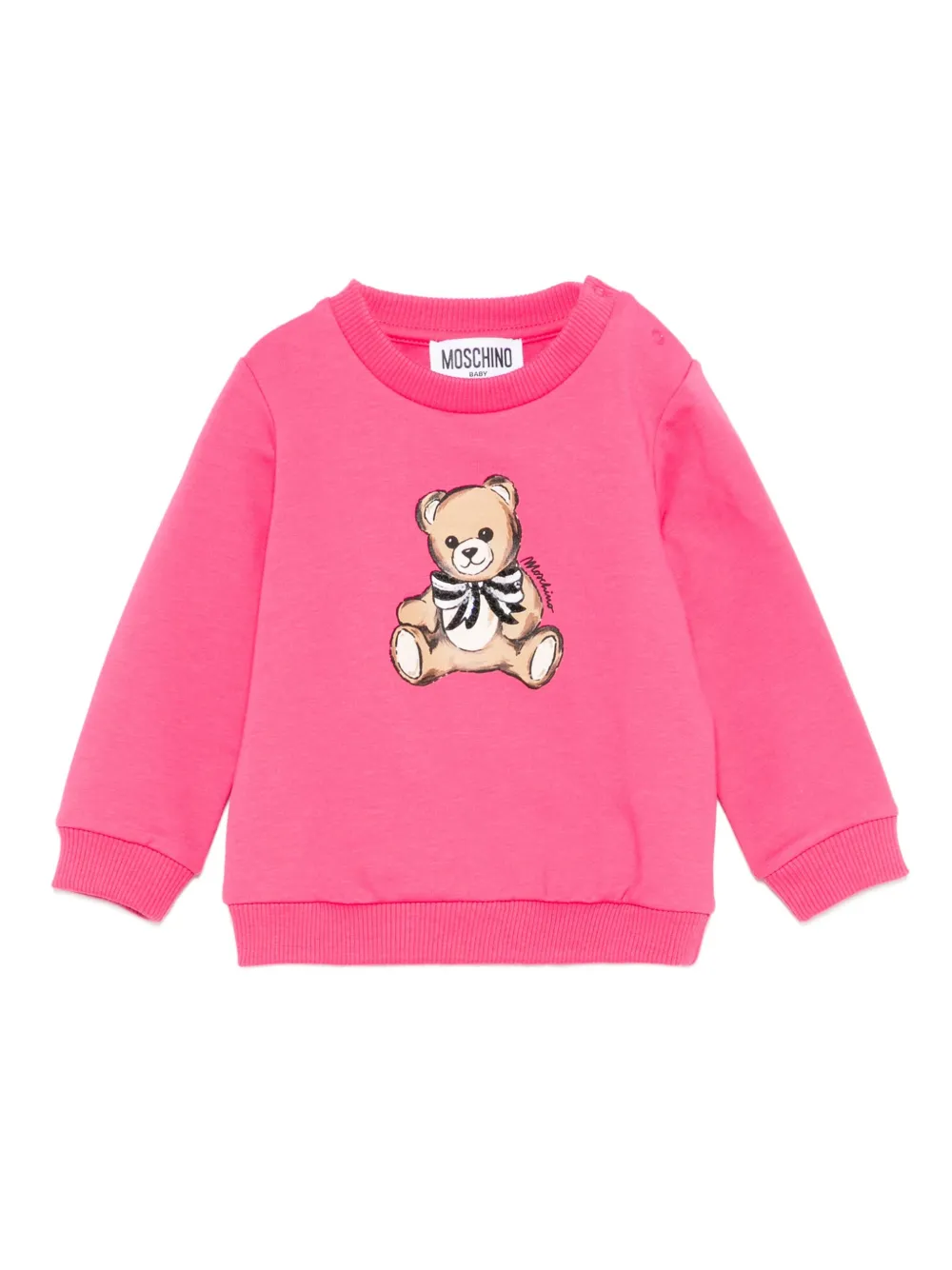 

Толстовка с принтом Moschino Kids, розовый