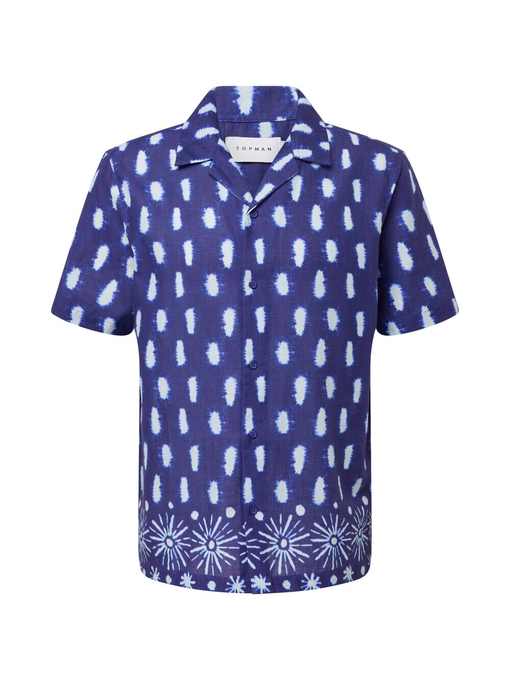 

Комфортная рубашка на пуговицах TOPMAN, синий