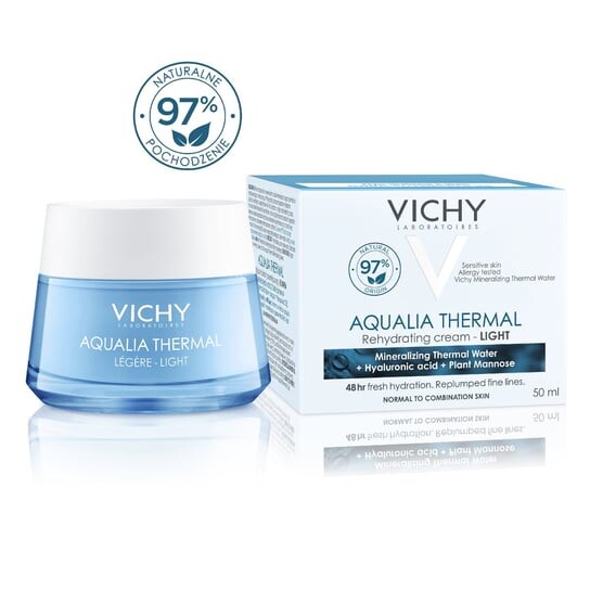Крем для лица Vichy — Легкий увлажняющий для сухой и нормальной кожи, Aqualia Thermal, 50 мл — фото 2