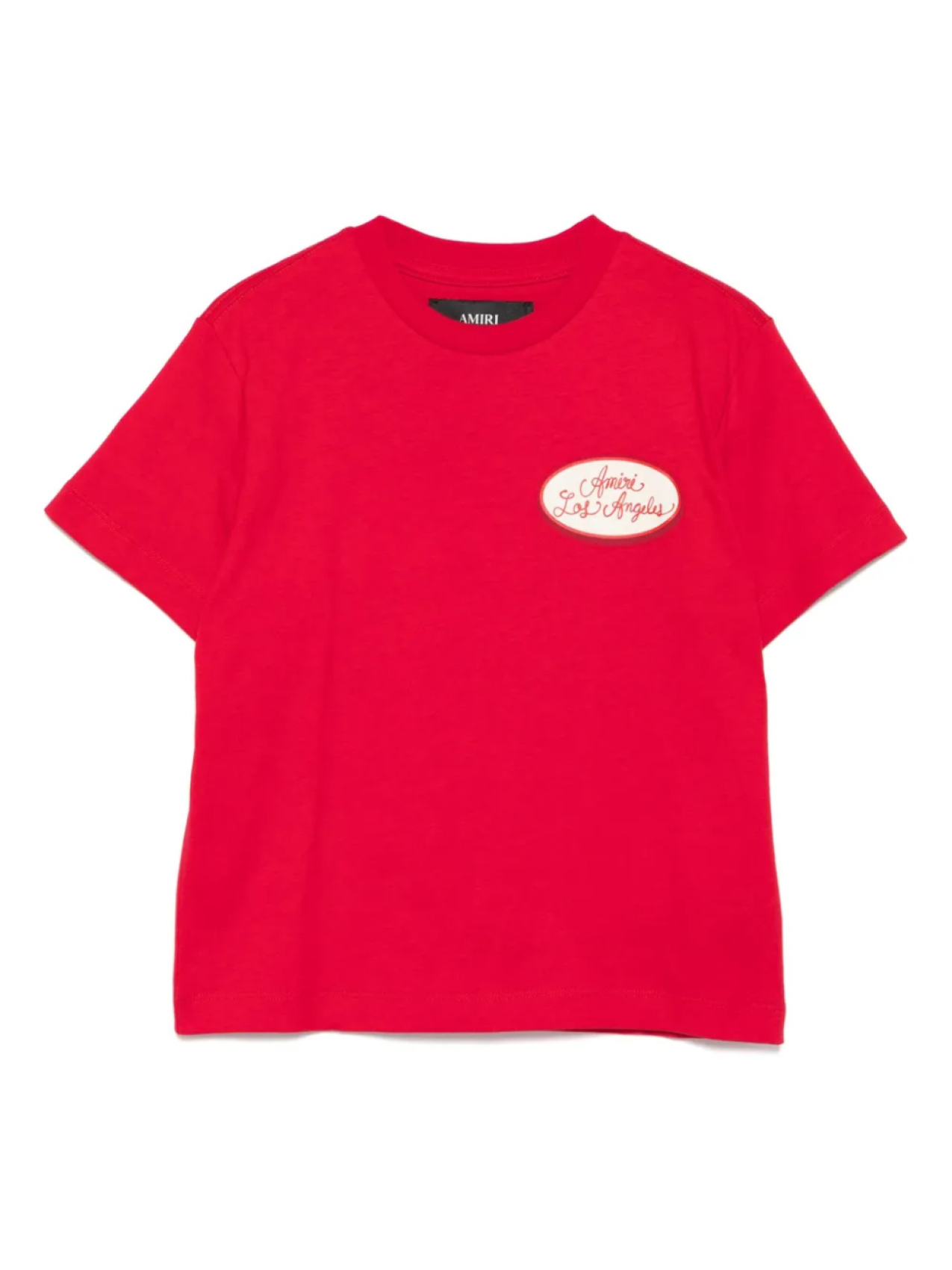 

Футболка AMIRI KIDS из хлопка с нашивкой-логотипом, красный