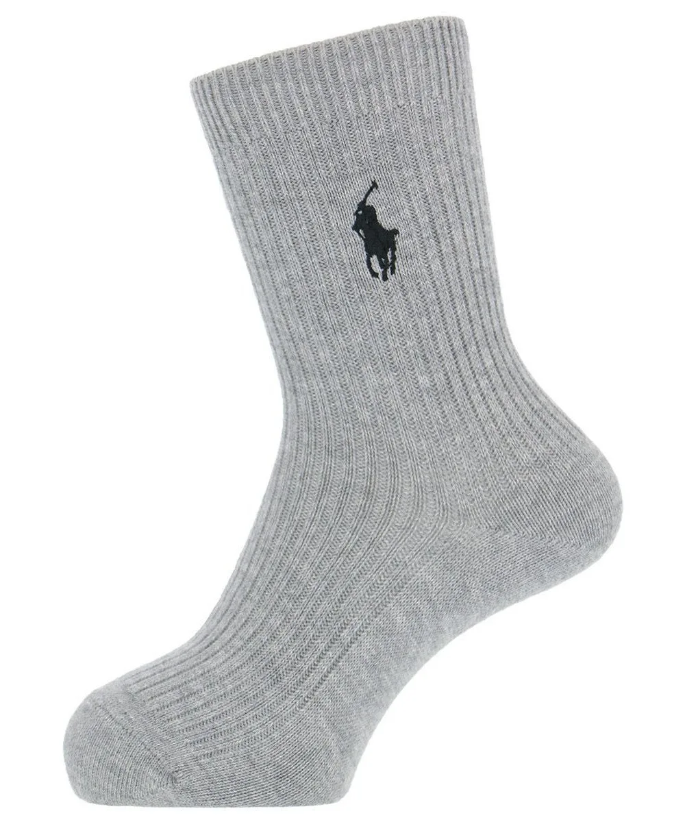 Детские ребристые носки POLO One Point Polo Ralph Lauren, 95. Gray