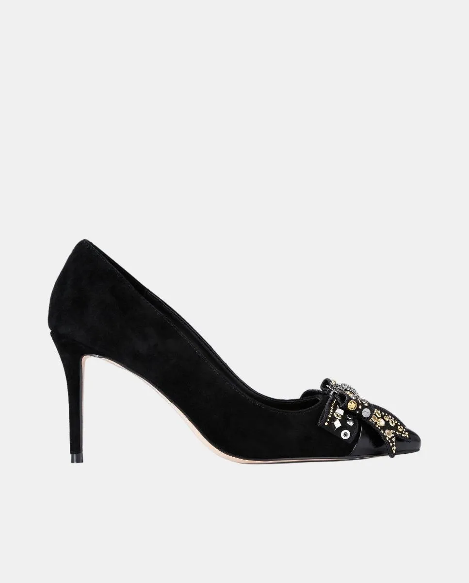 Женские туфли Belgravia из кожи с бантом Kurt Geiger, черный