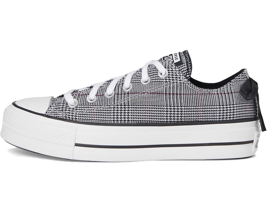 Кеды Converse Chuck Taylor All Star Lift Platform Plaid, черный/белый/черный — фото 4