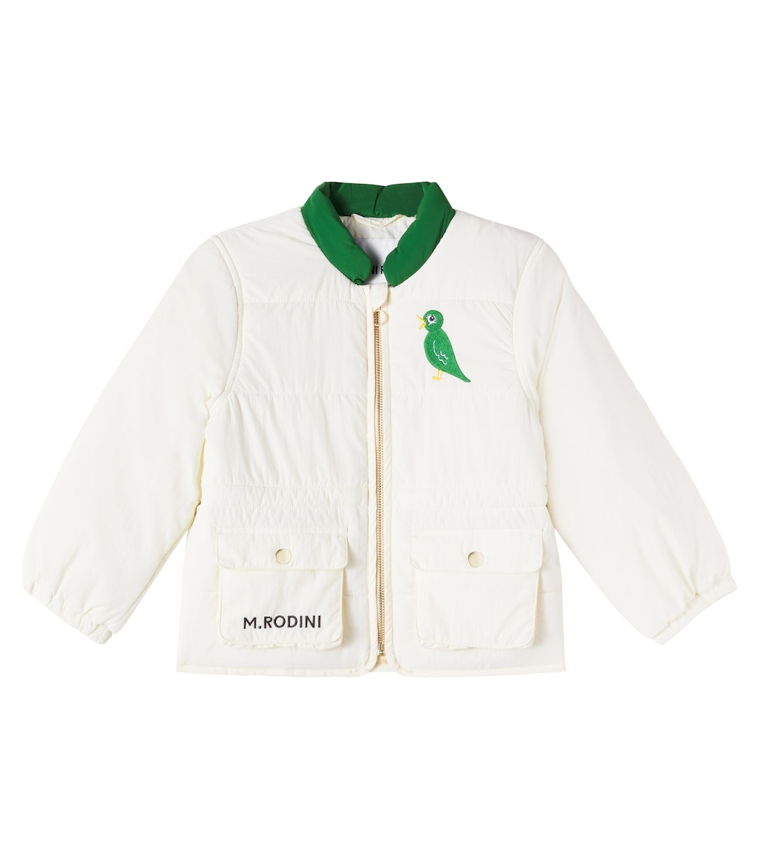 

Куртка с вышитым логотипом Mini Rodini, Offwhite