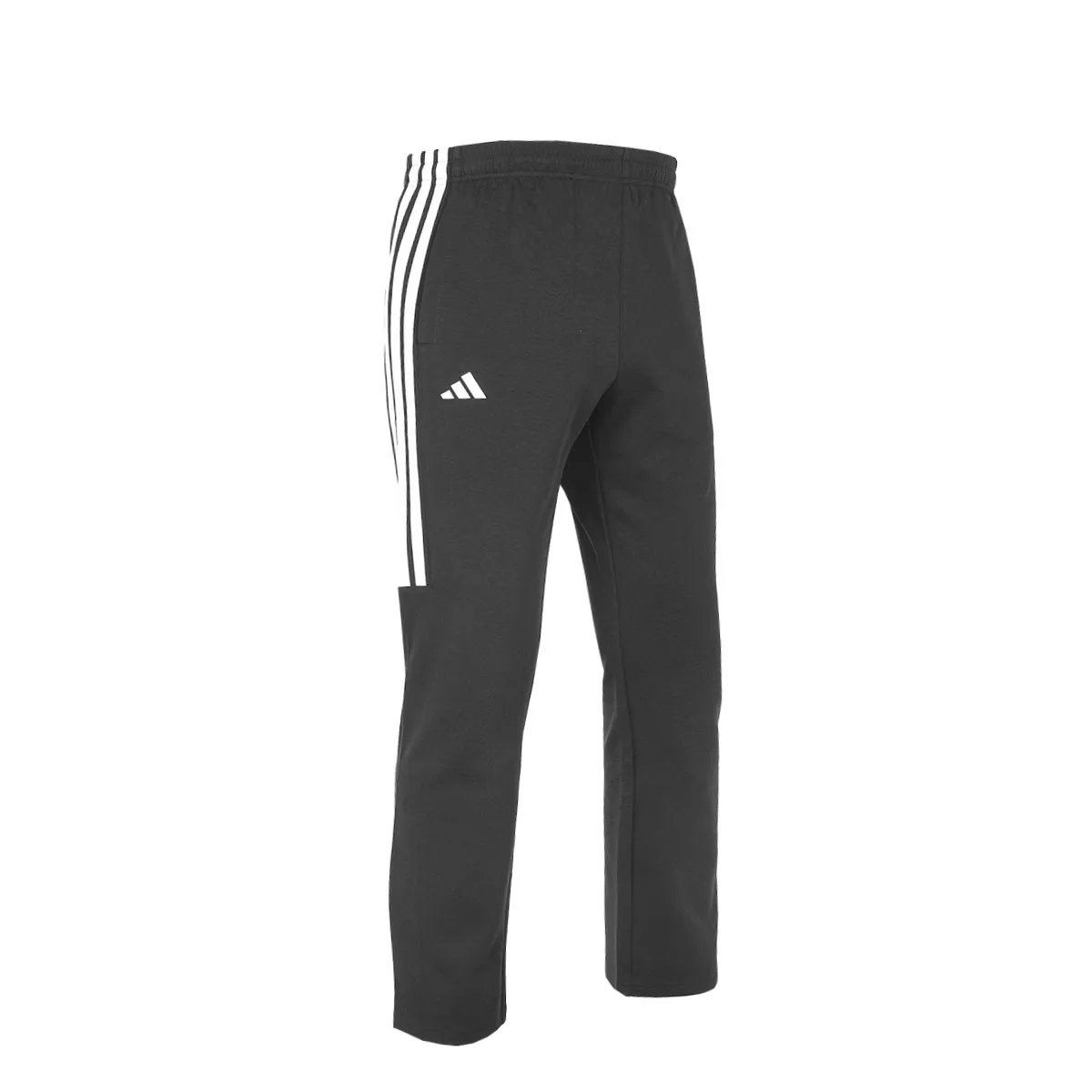 Adidas Трикотажные спортивные штаны унисекс TR41CS черно-белые умеренно прямого кроя