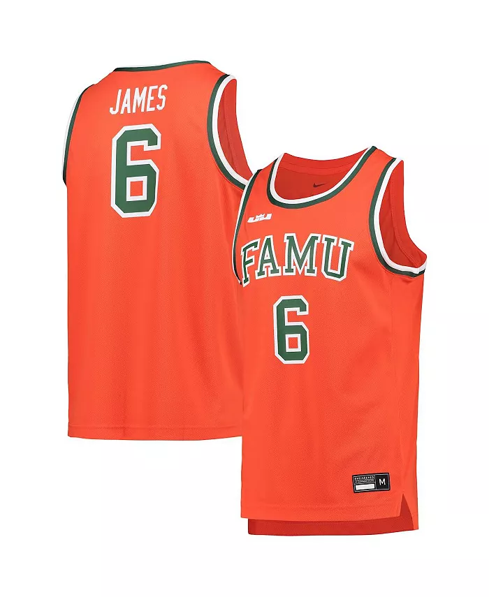 

Мужская баскетбольная майка-реплика x LeBron James Florida A&M Rattlers Nike, оранжевый