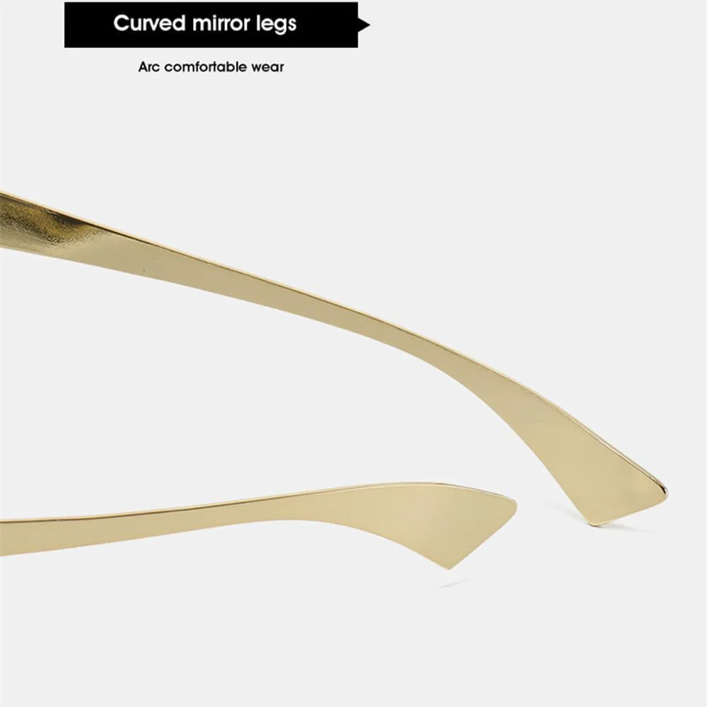 

Солнцезащитные очки без оправы для женщин и мужчин, модные солнцезащитные очки, винтажные очки в стиле панк, роскошные очки для вождения TKKTLLT, Silver Silver