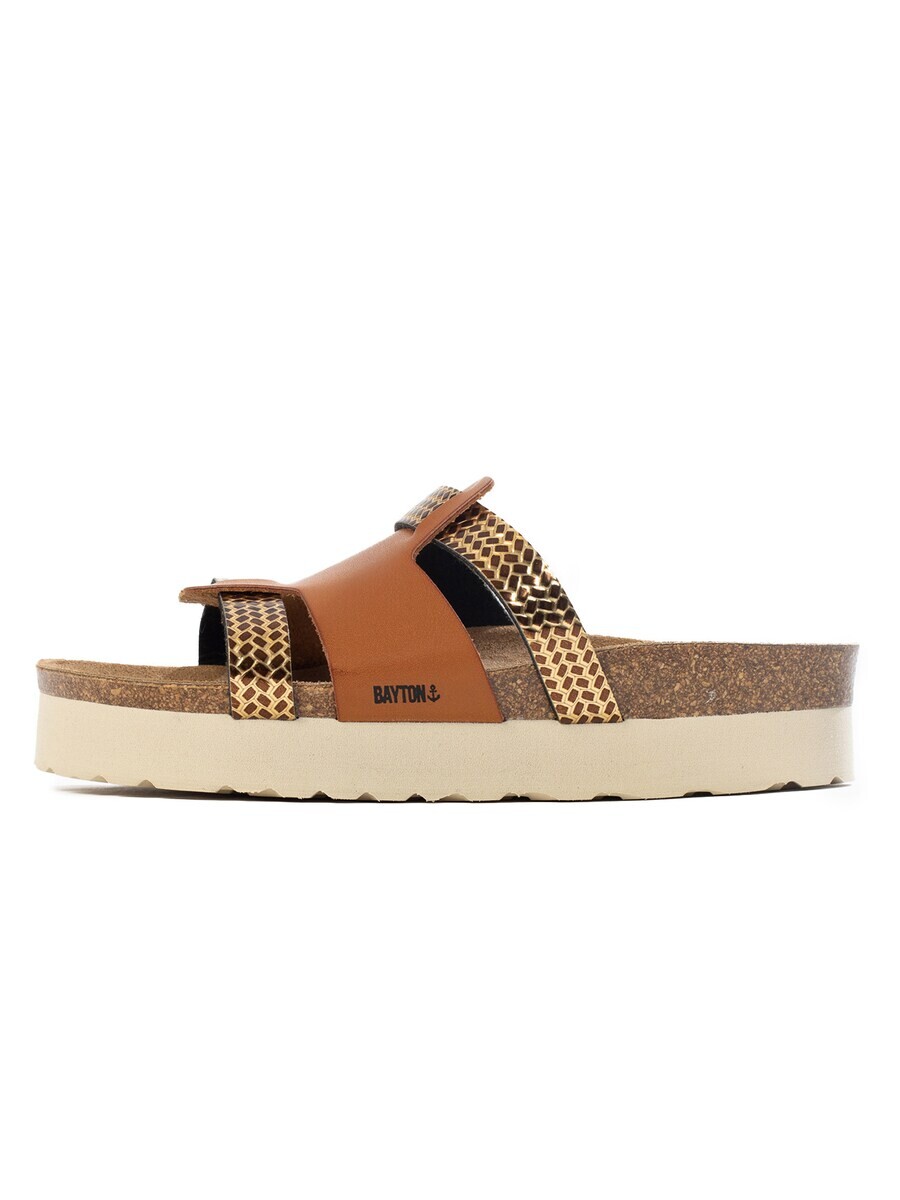 Сандалии на платформе Bayton Mules Lecce, коричневый