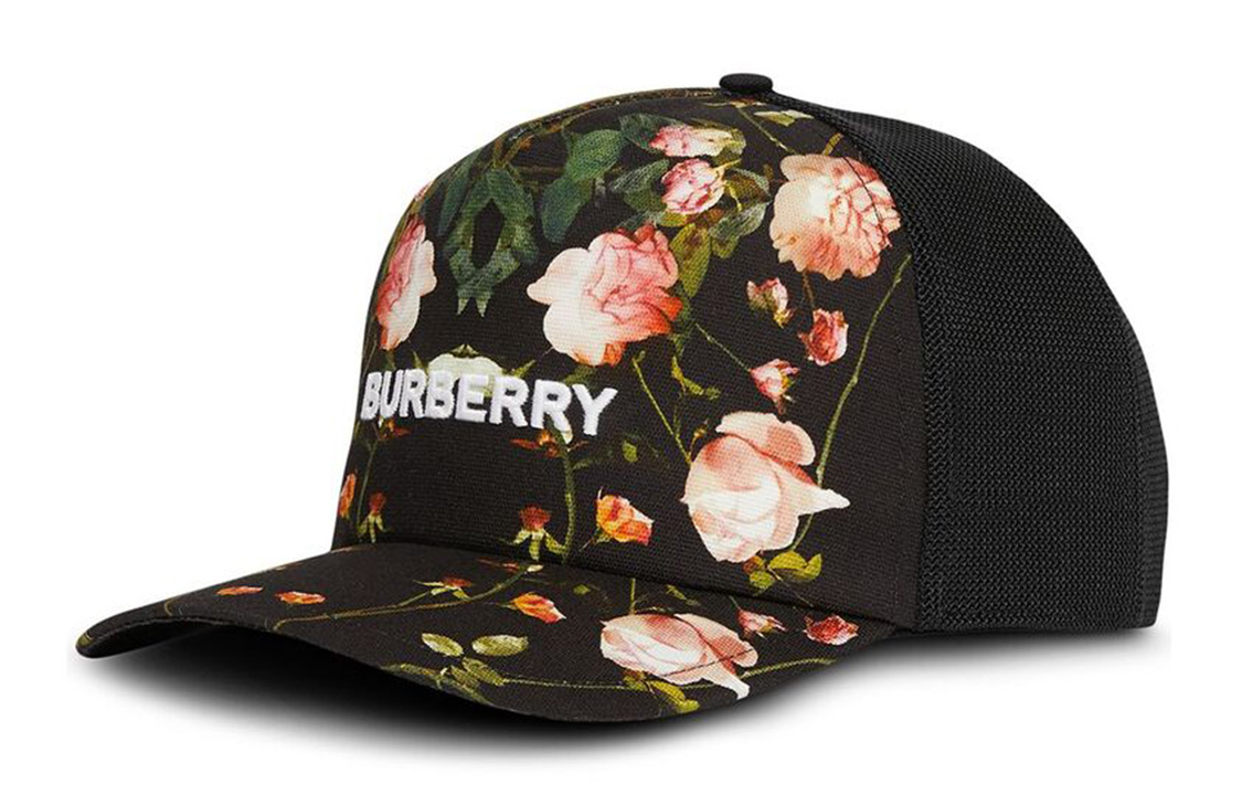 

Burberry Бейсболка женская, черно-розовая