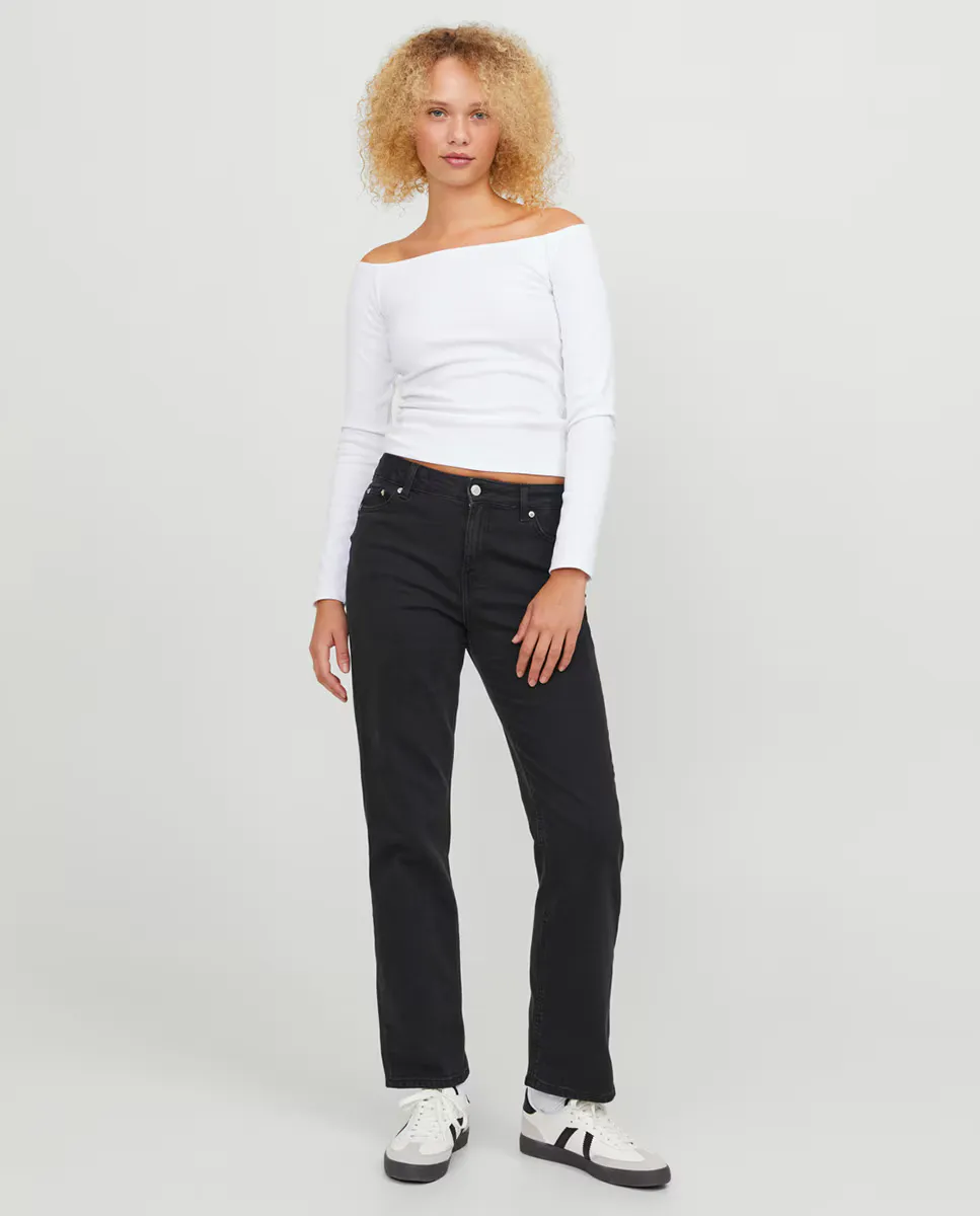 

Женские черные джинсы Nice прямого кроя Jack & Jones, черный
