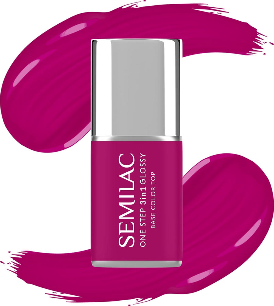 

УФ-лак для ногтей Semilac 3in1 UV-Nagellack Glossy Bright Purple
