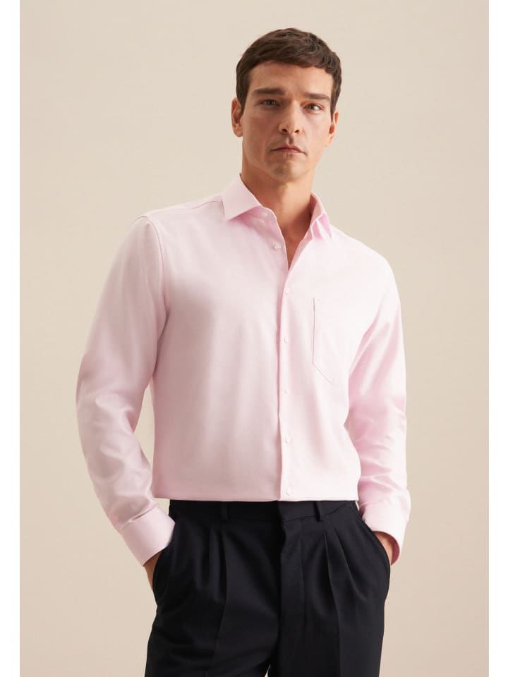 

Seidensticker Деловая рубашка, стандартный размер, розового цвета