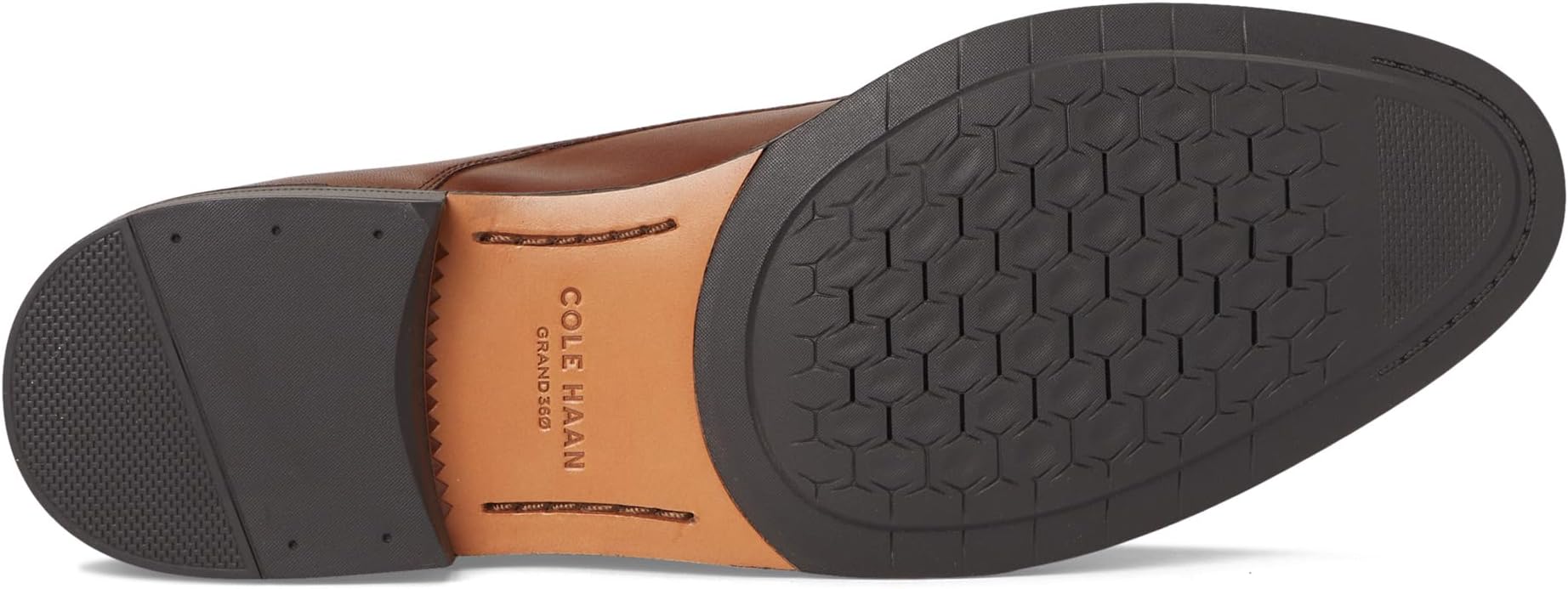 Оксфорды Cole Haan Dean Grand Cap Toe Oxfords, цвет Brit Tan/Dark Chocolate/Natural — фото 3