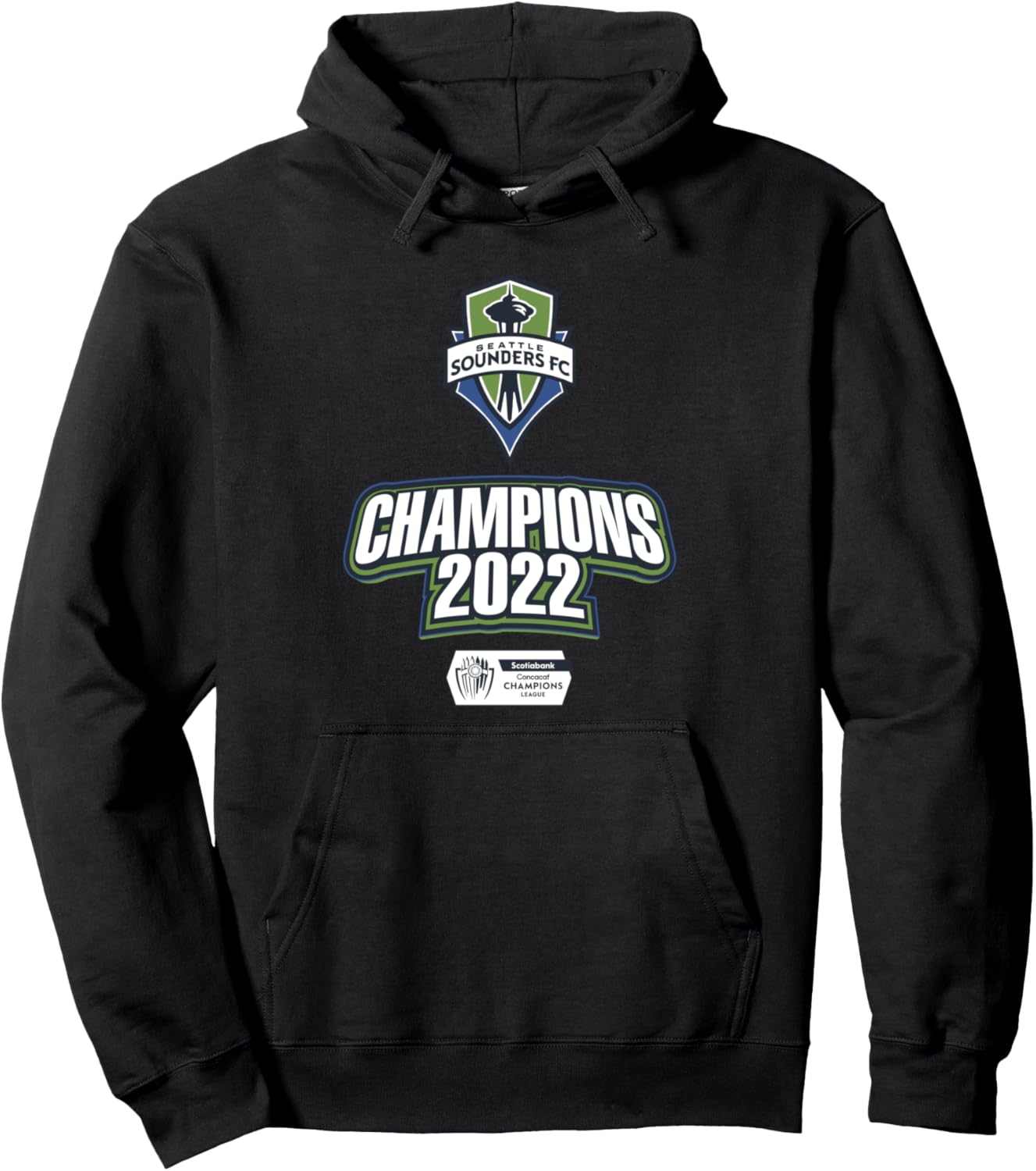 

Seattle Sounders - Чемпионы 2022 Conka Cuff Лига чемпионов Худи Concacaf Champions League, черный