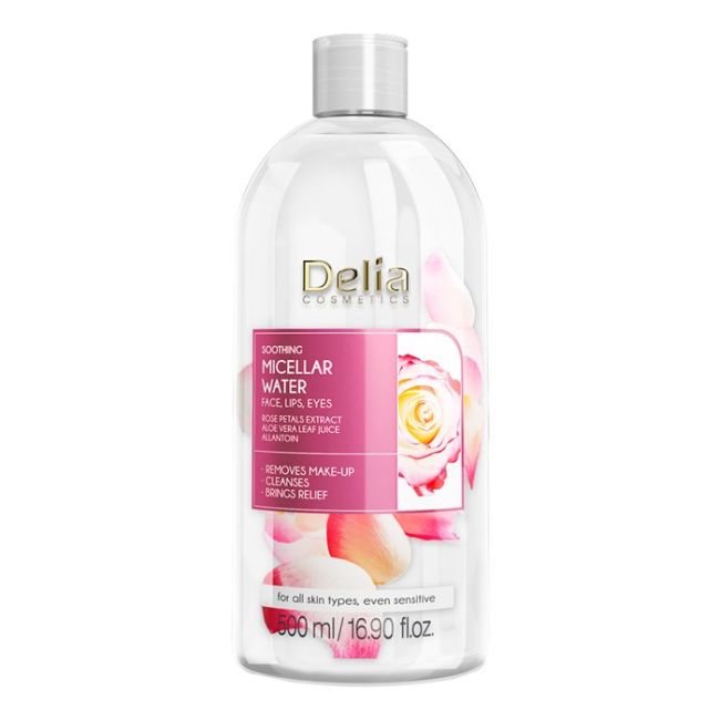 

Успокаивающая мицеллярная вода для снятия макияжа Delia, 500 мл