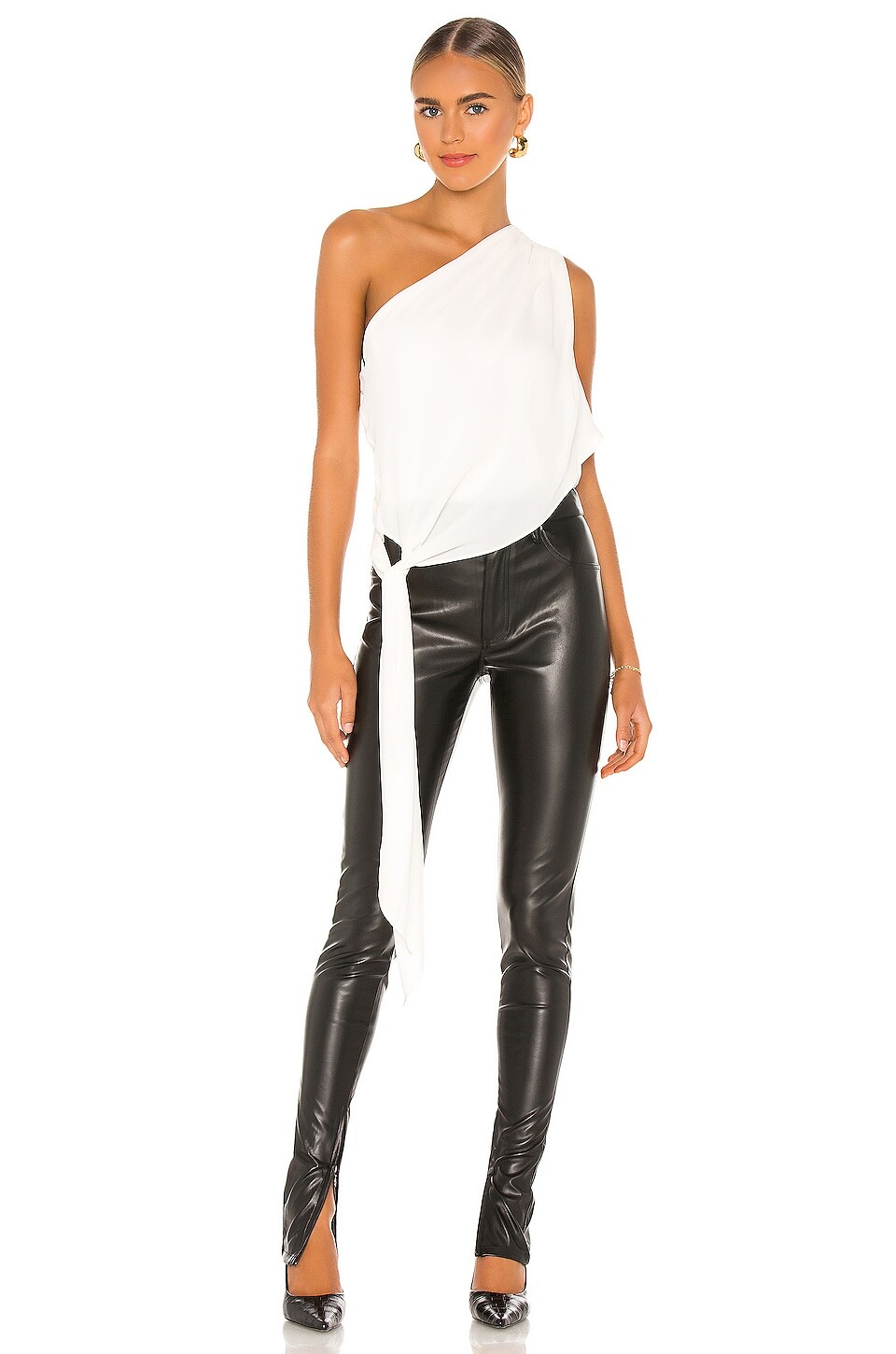 

Топ krisa One Shoulder Tie, кремовый