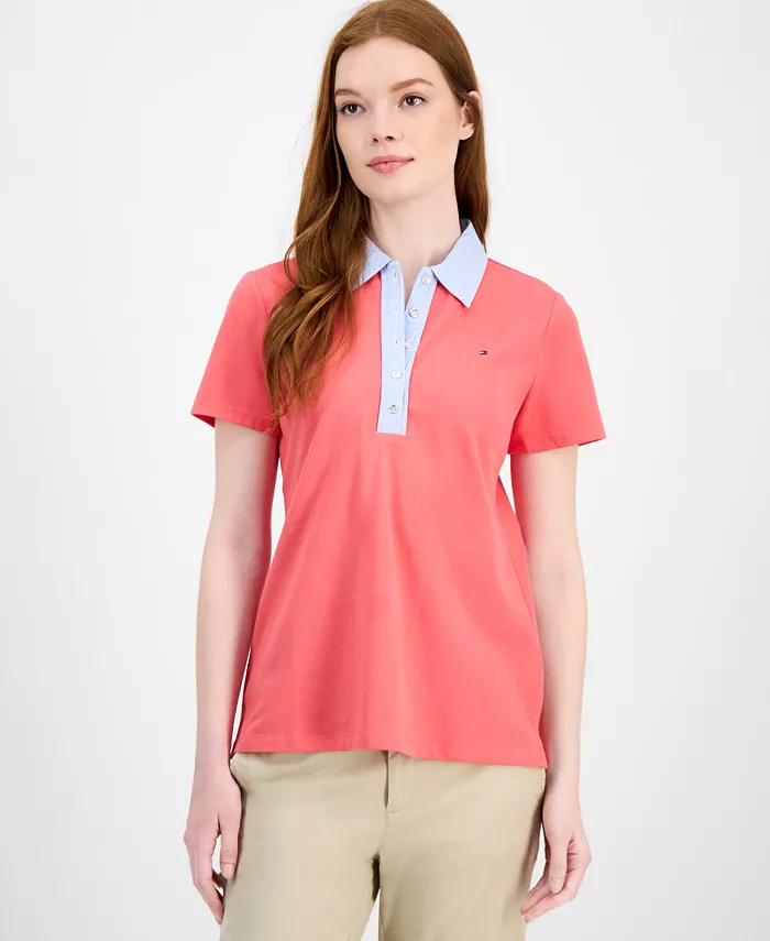 

Женская поло Cornell из смесовых материалов Tommy Hilfiger, оранжевый