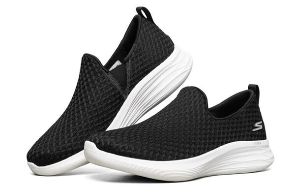 Тапочки you wave sports shoes black/white Skechers, черный — фото 3
