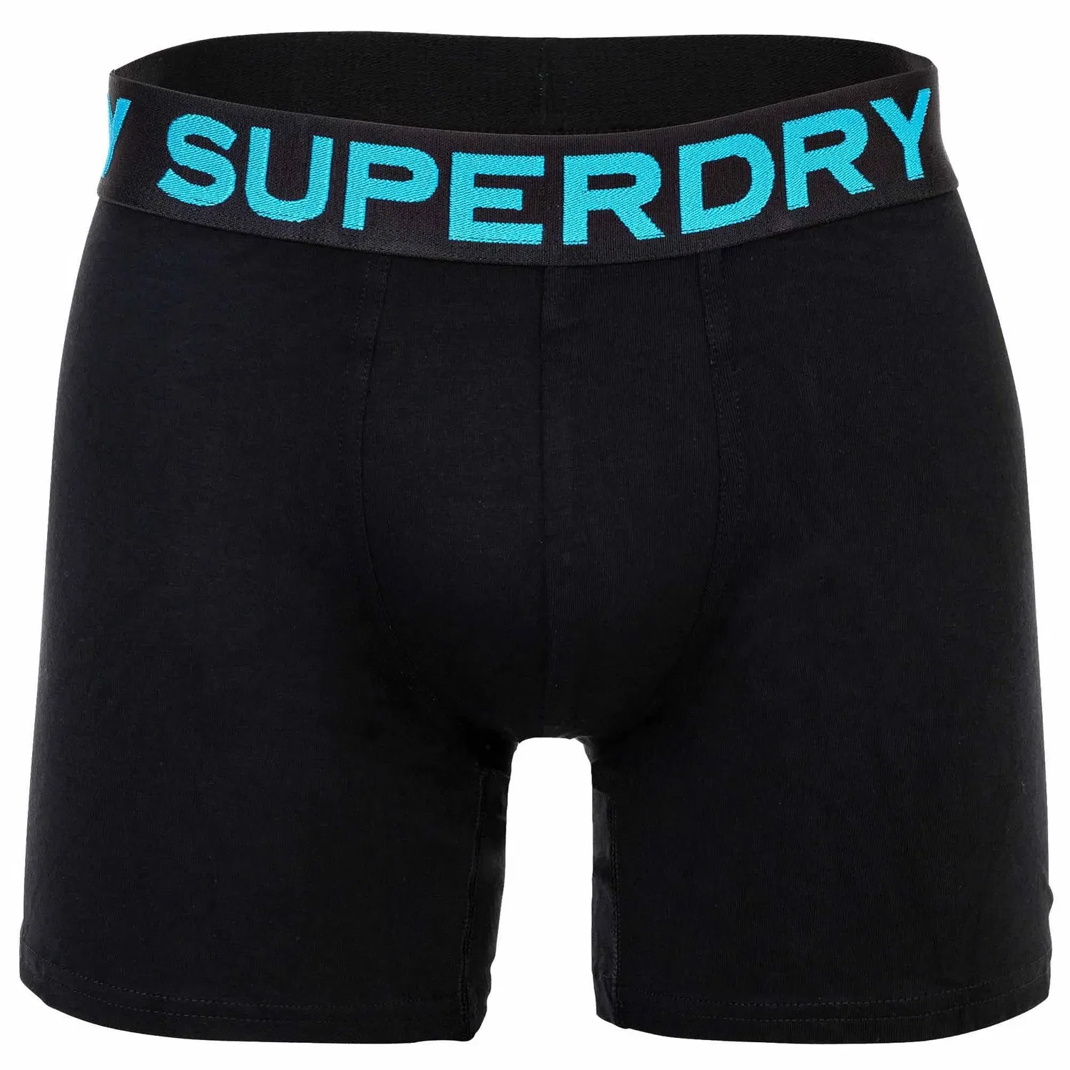 Боксеры 3шт, хлопок Superdry, черный/синий/желтый — фото 2