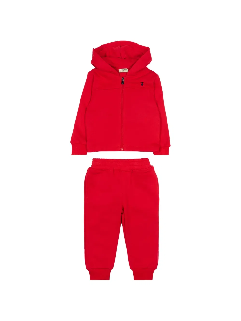 Спортивный костюм с капюшоном на молнии Trussardi Junior, красный