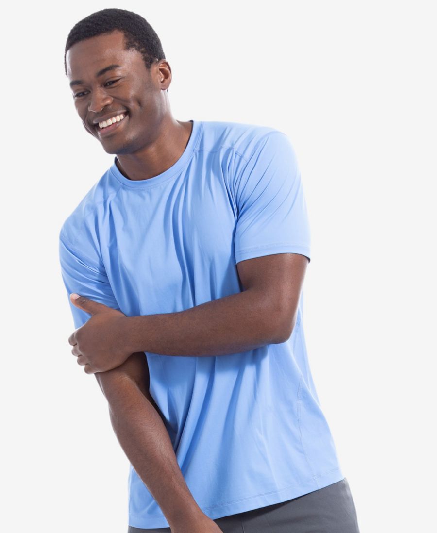 

Мужская футболка с коротким рукавом и защитой от солнца UPF 50+ BloqUV, Indigo