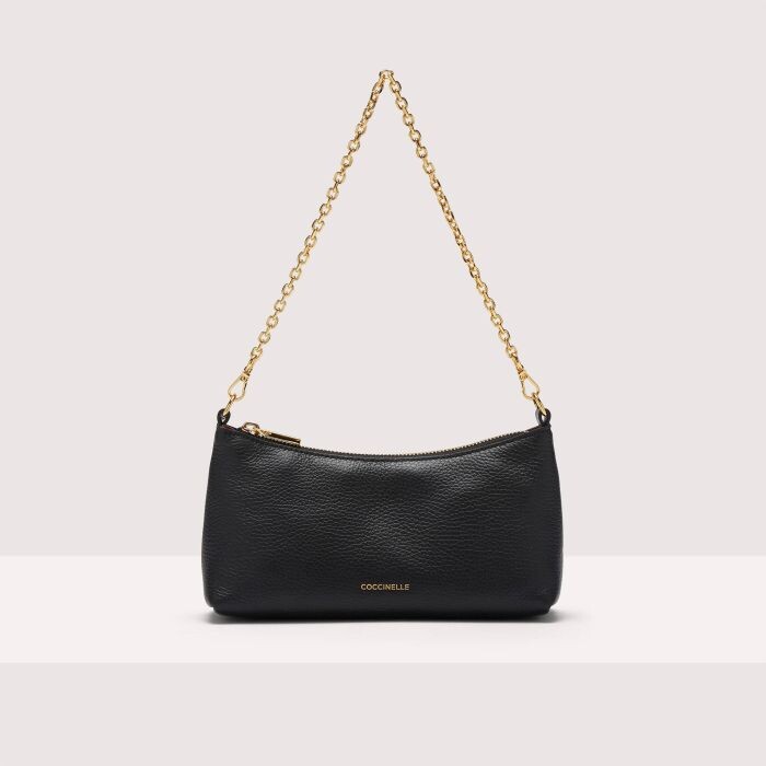 

Мини-сумка из зерненой кожи Coccinelle AURA, черный