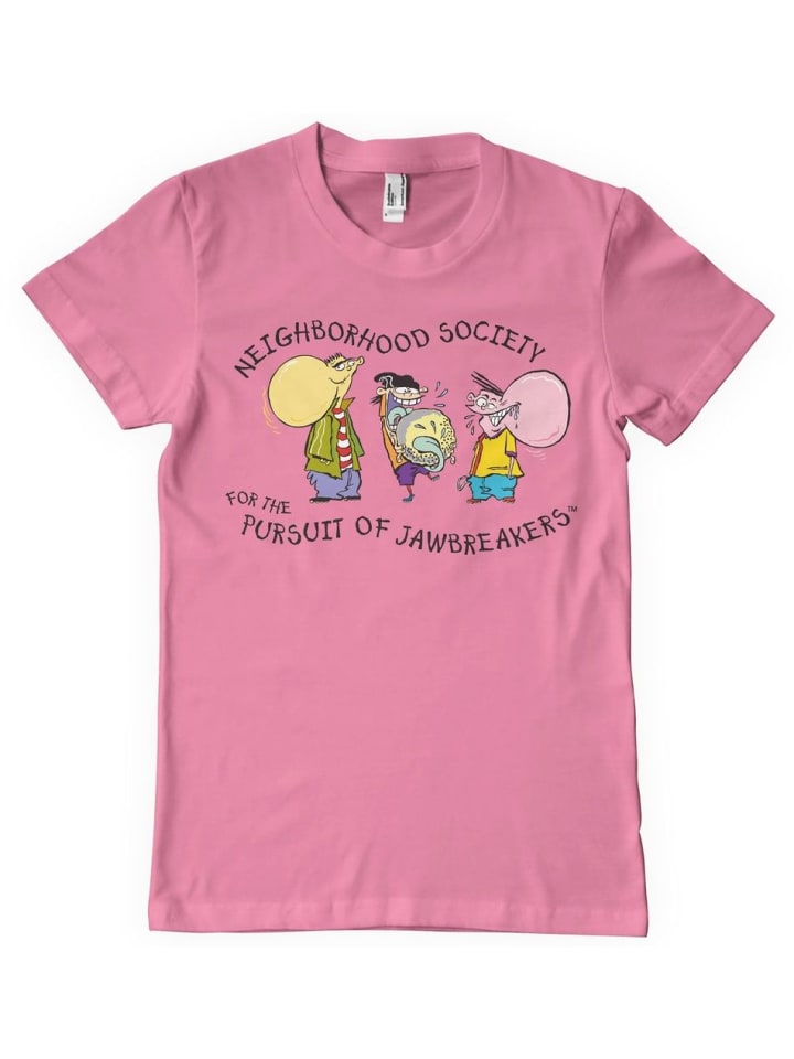 

Футболка Ed, Edd n Eddy Neighborhood Society T-Shirt розового цвета Cartoon Network, Розовый, Футболка Ed, Edd n Eddy Neighborhood Society T-Shirt розового цвета Cartoon Network