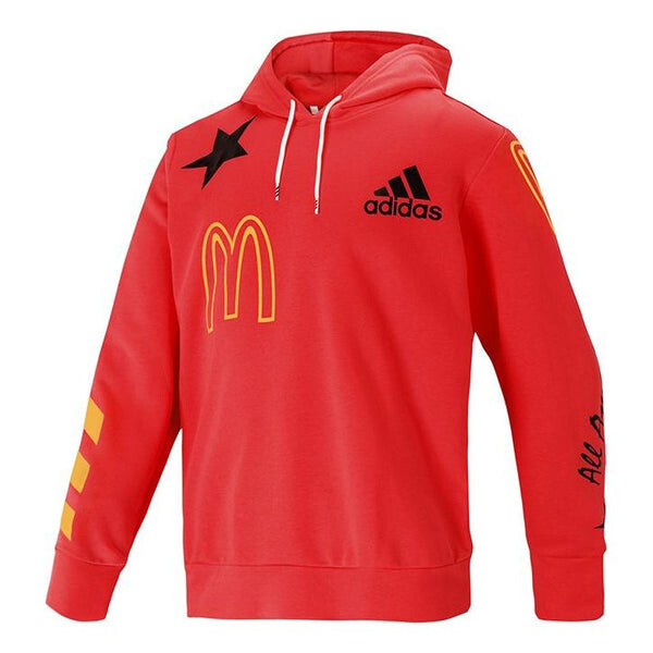 

Толстовка adidas M Mcd Shooter Printing Basketball Sports Pullover Pink Red Fluorescence, красный