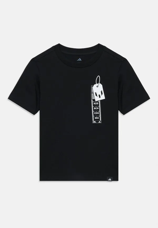 Забавная спортивная футболка с изображением месси Adidas Performance, Black — фото 3