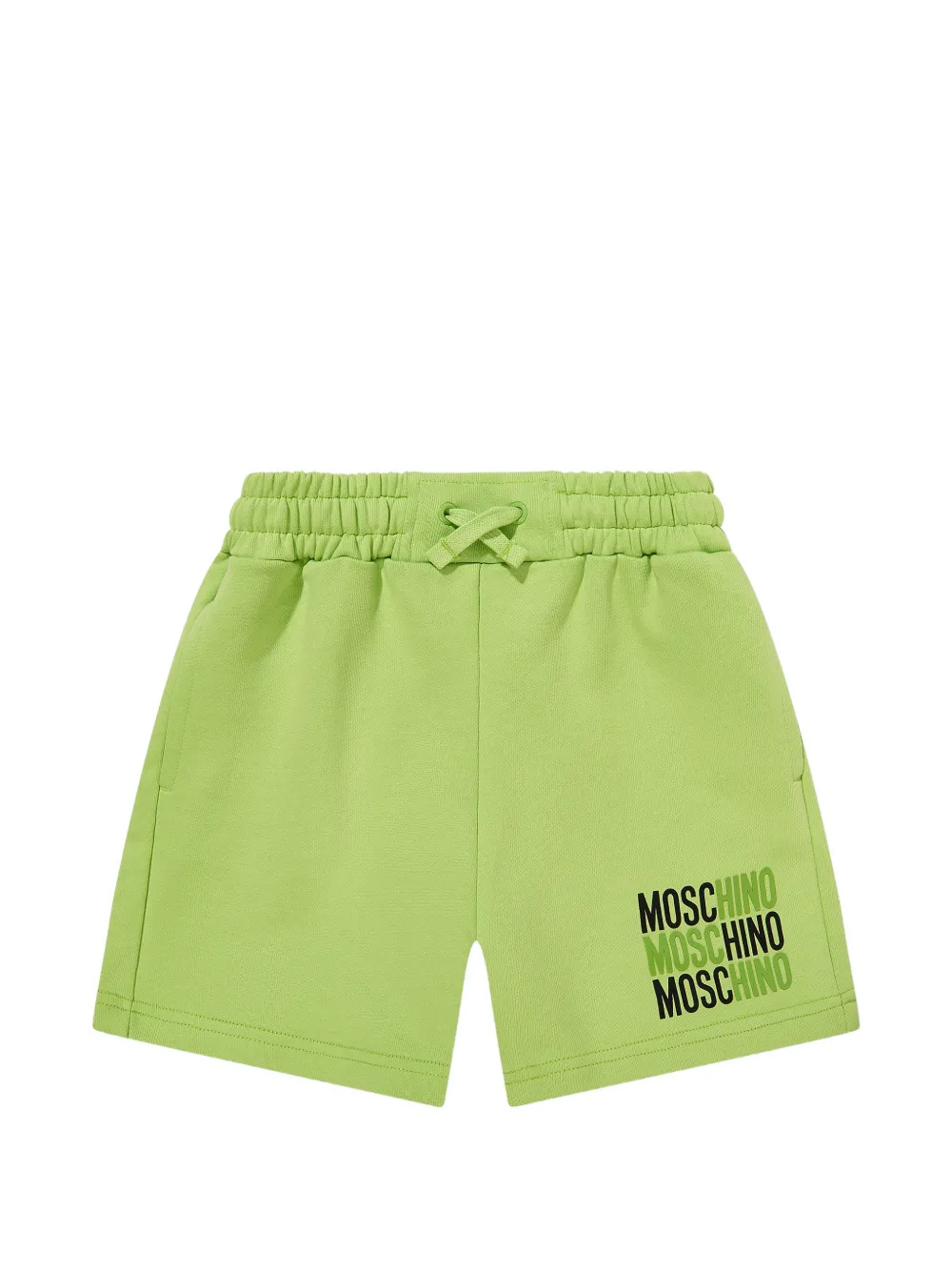 Комплект из футболки с логотипом и шортов на кулиске Moschino Kids, белый — фото 3