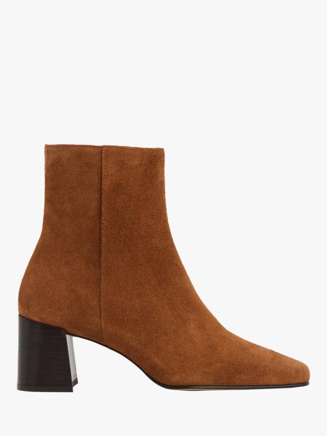 Кай замшевые ботинки на устойчивом каблуке Flattered, Brown