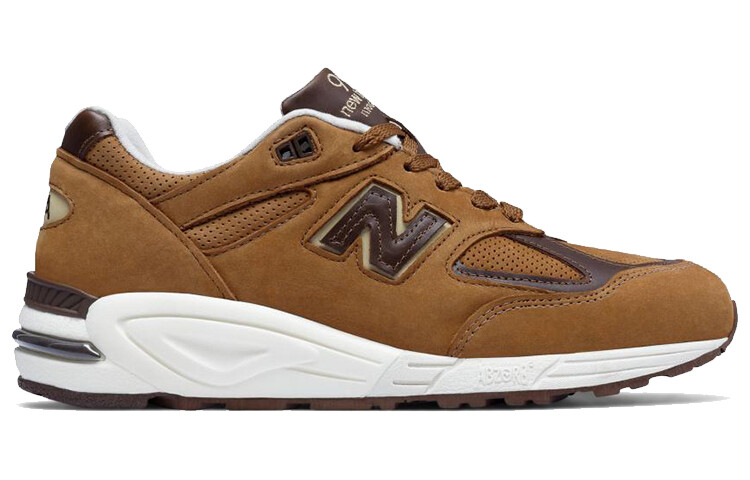 Кроссовки мужские NB 990 V2 с низким верхом, бежевого цвета New Balance — фото 2