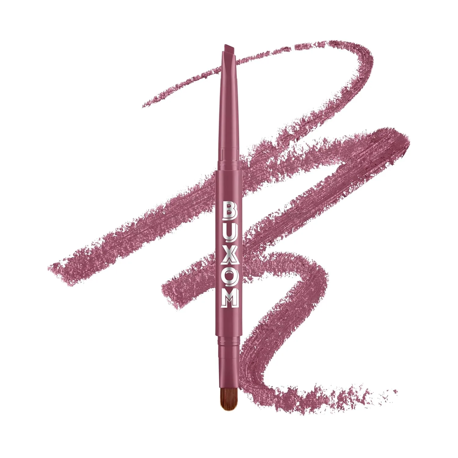 Карандаш для губ Buxom Power Line Plumping Lip Line, стойкий, водостойкий и выдвижной, увлажняющая формула с пептидами и витамином Е, матовое покрытие, не тестируется на животных, не требует заточки., AD Dolly Medium (Mauve Brown)