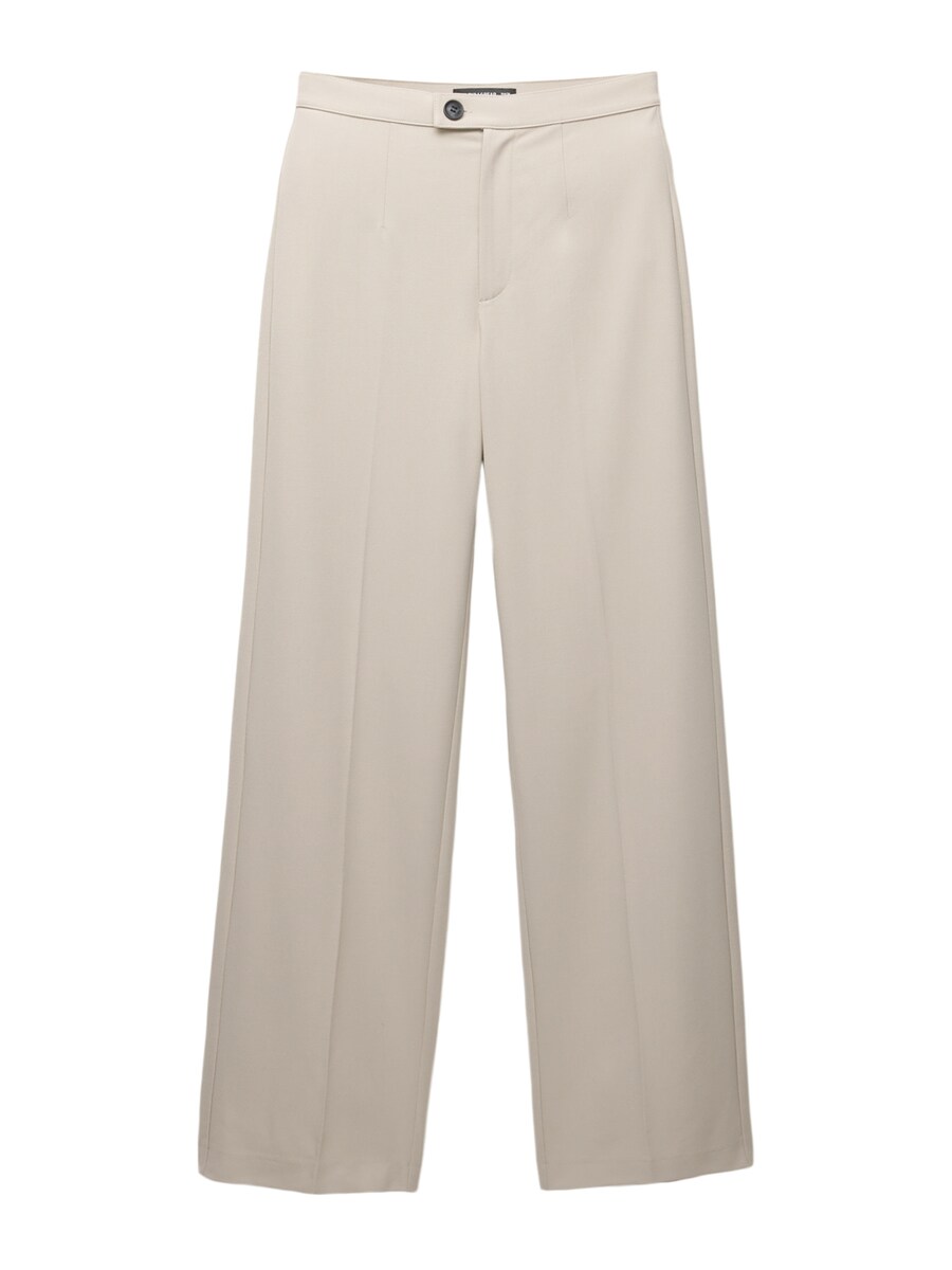 

Широкие плиссированные брюки Pull&Bear, цвет Stone