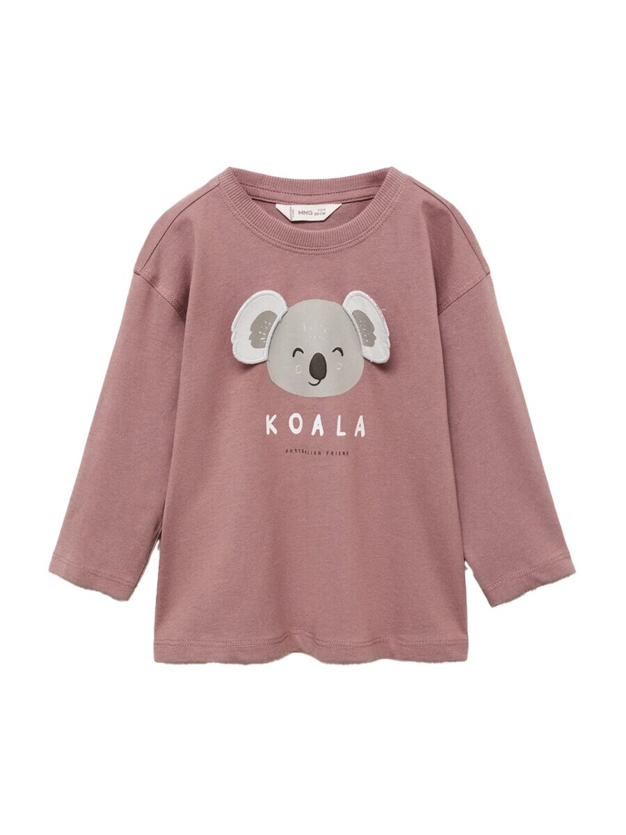 

Футболка MANGO KIDS KOALA, темно-красный