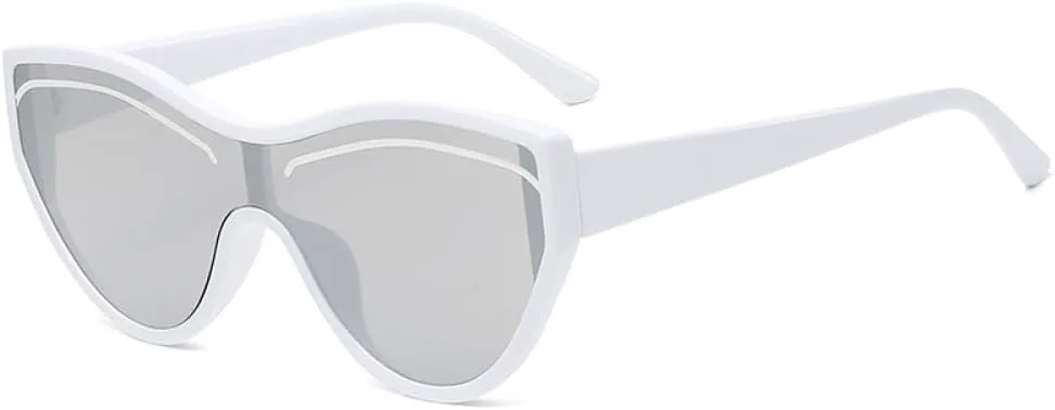 

Женские солнцезащитные очки MUTYNE «Кошачий глаз», винтажные, большие, классические, ретро, ​​с защитой от УФ-излучения UV400 для активного отдыха, White