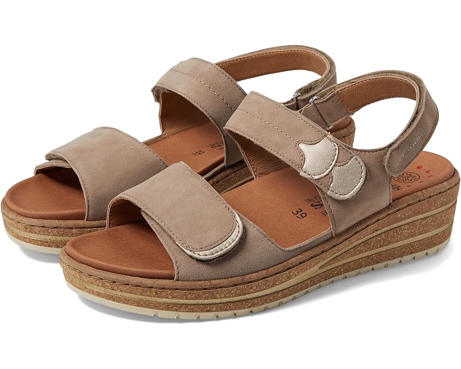 Туфли Mephisto Riley, цвет Light Taupe Velcalf Premium