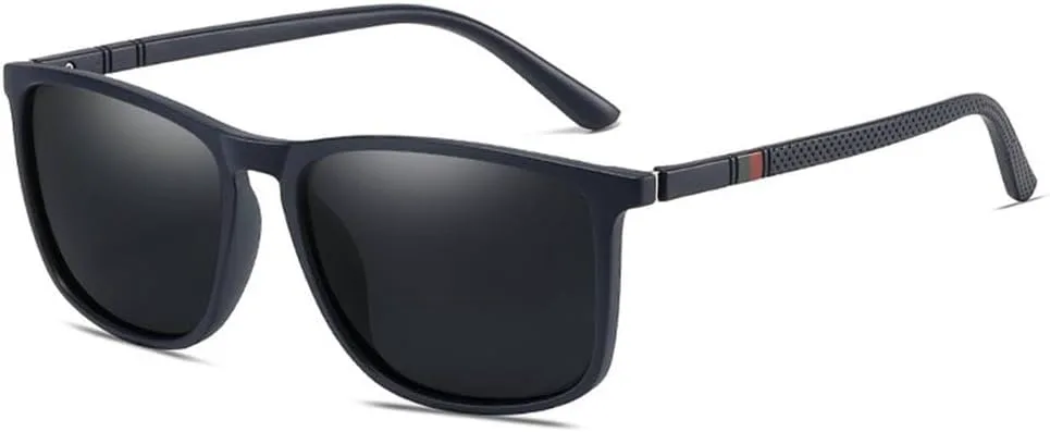 

Мужские поляризованные солнцезащитные очки для вождения, рыбалки, винтажные солнцезащитные очки в оправе TR90, защита от УФ-излучения UV400 KTUCN, 03 Dark Blue Frame