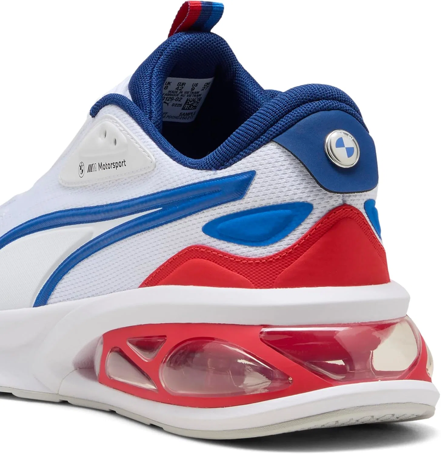 Кроссовки BMW M Motorsport Solar, PUMA, белый-кобальт-красный — фото 3