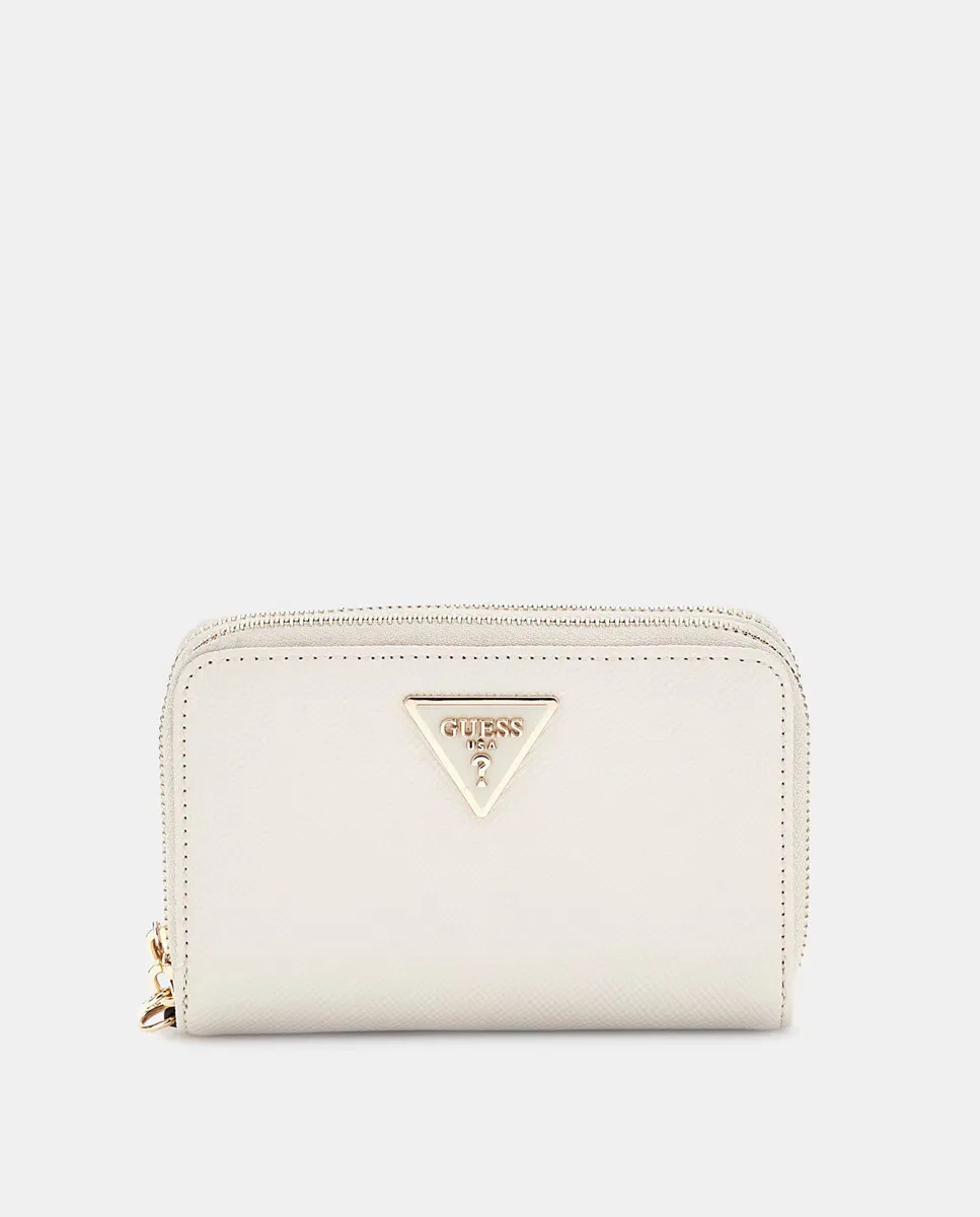 

Средний кошелек с двойной молнией Guess, белый