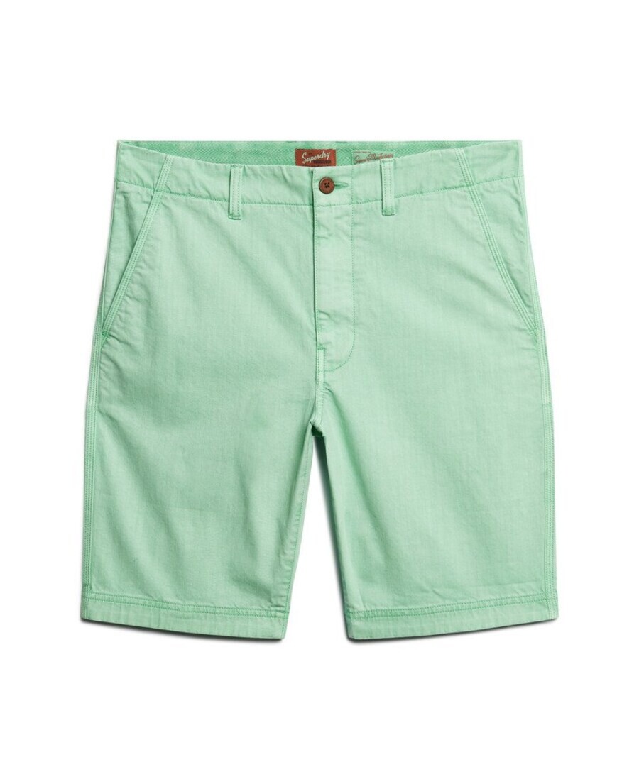 

Шорты чинос Superdry Regular Chino Pants Officer, мятный