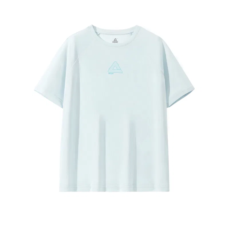 Детская спортивная футболка с круглым вырезом PEAK Light Blue