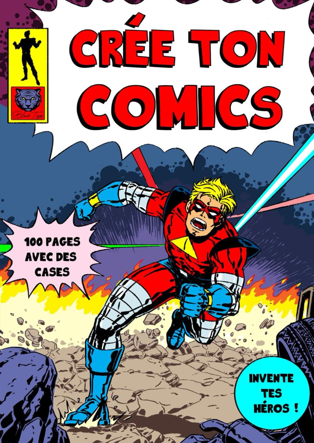 

Crée ton Comic: Invente ton histoire et tes héros.Carnet format A4 avec des pages déjà pré-casées.Pour les enfants à partir de 6 ans et plus qui aiment dessiner! (French Edition) (Independently published)