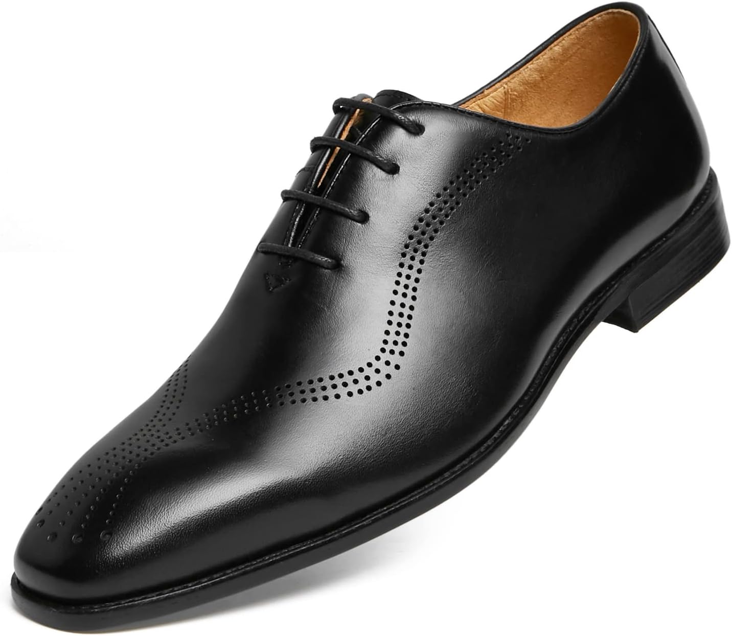 

Мужские классические туфли Journey West с натуральной кожей, оксфорды с закрытым мысом для деловой и вечерней одежды, свадебные туфли для мужчин, черный