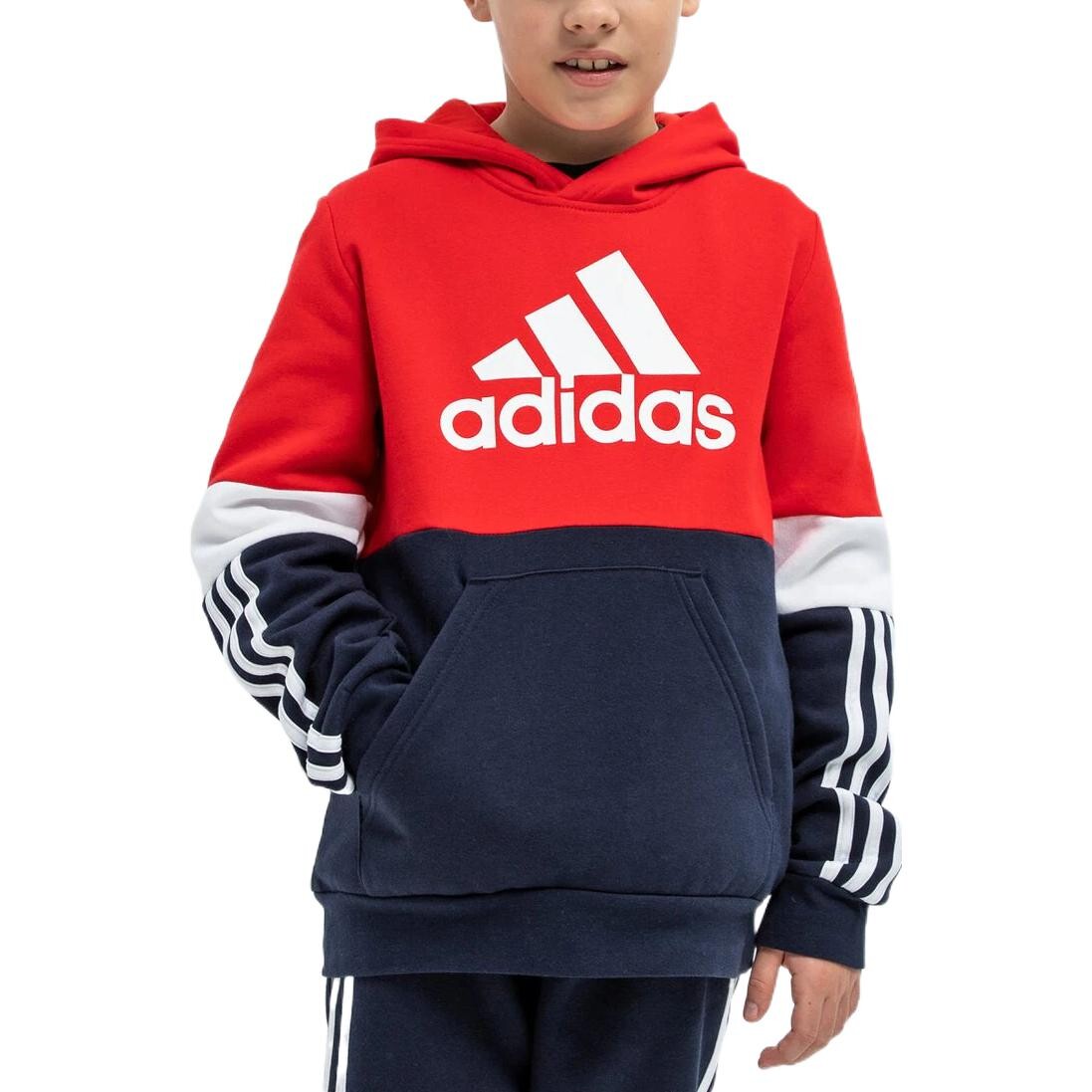 Толстовка Adidas, красный/темно-синий — фото 4