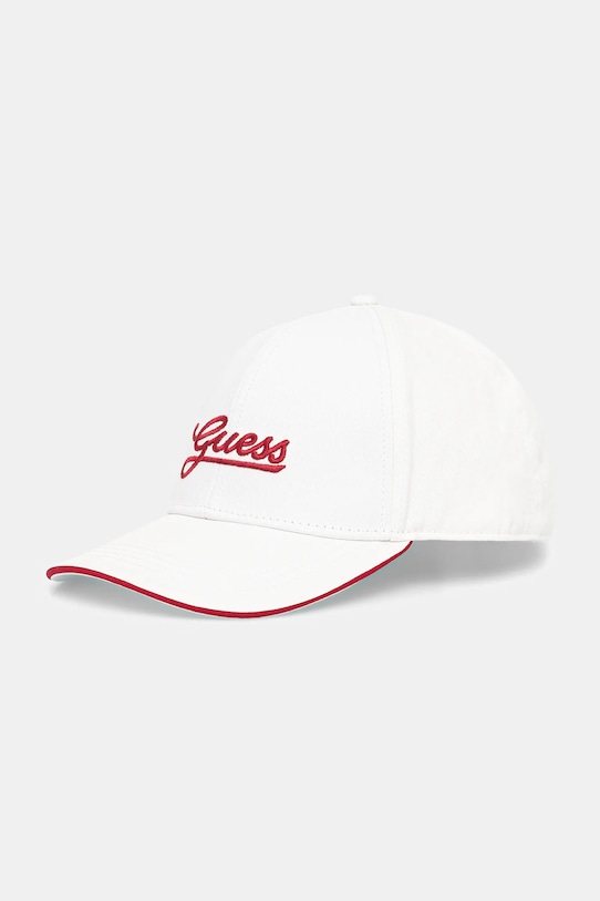 

Хлопковая кепка с козырьком Guess, белый