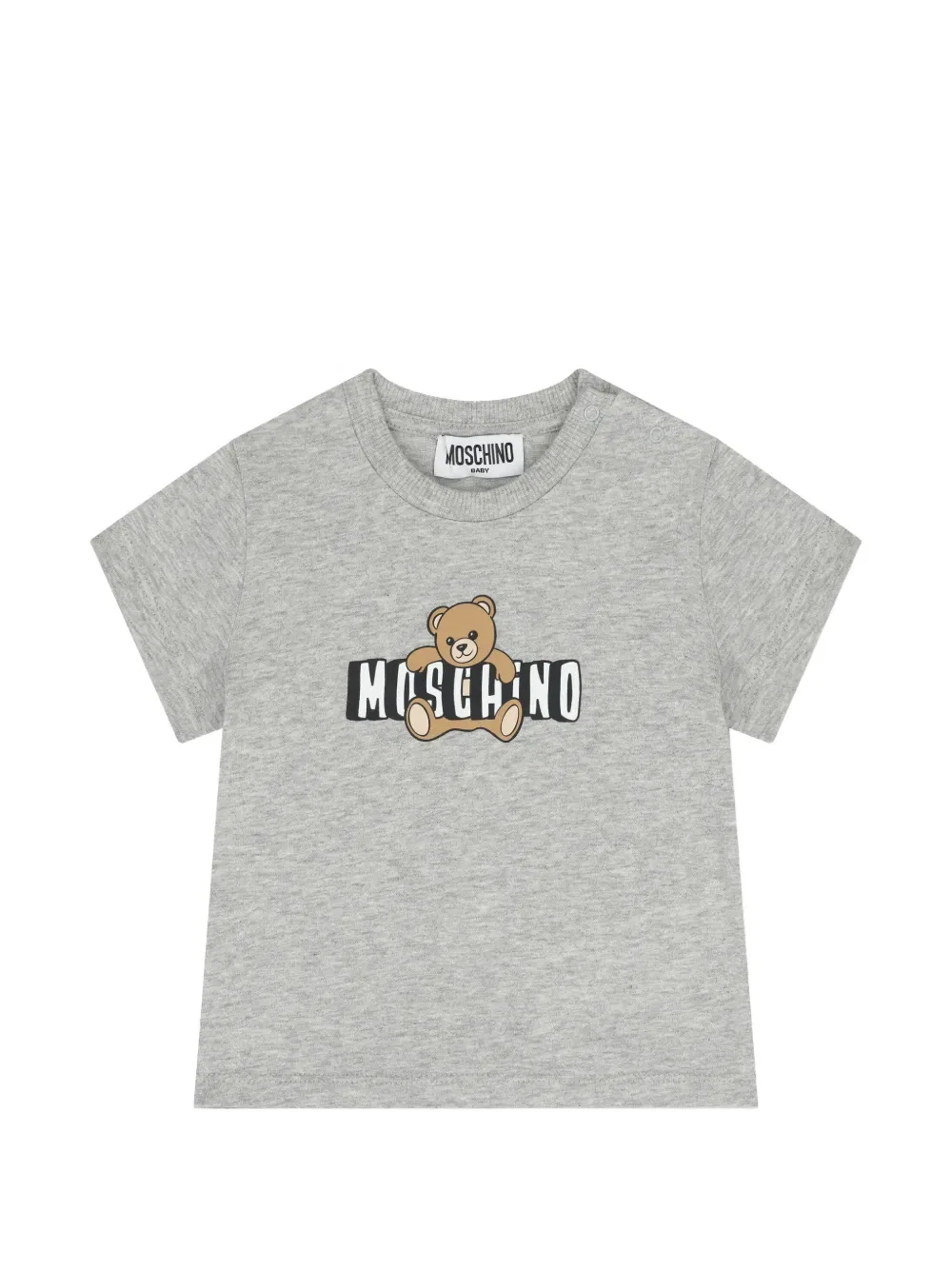 Футболка с принтом "плюшевый мишка" Moschino Kids, серый