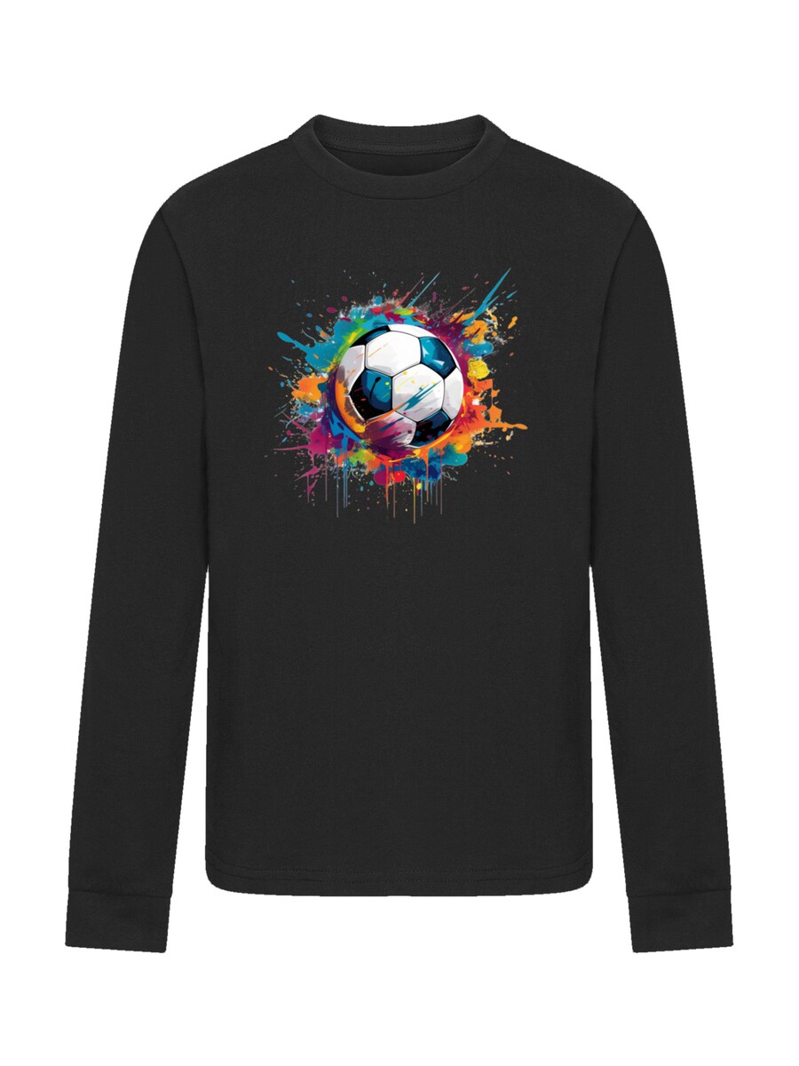

Рубашка F4NT4STIC Bunte Fußball Grafik, черный